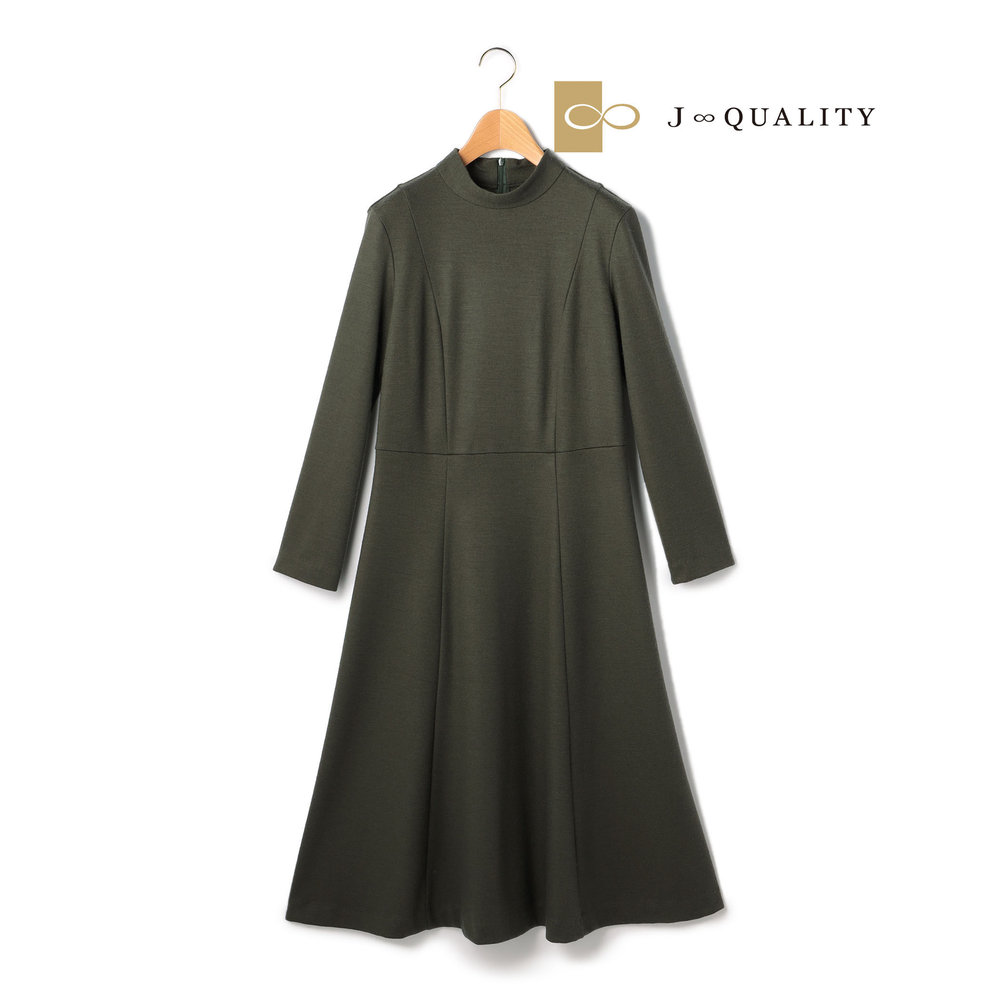 【J∞QUALITY 】1/60ミルドウールスムースワンピース