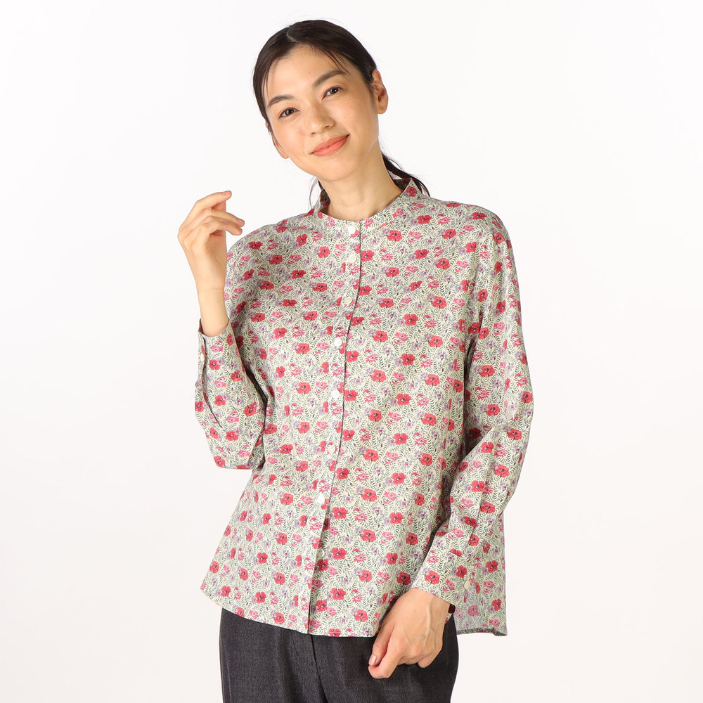 LIBERTY Demeterスタンドカラーブラウス