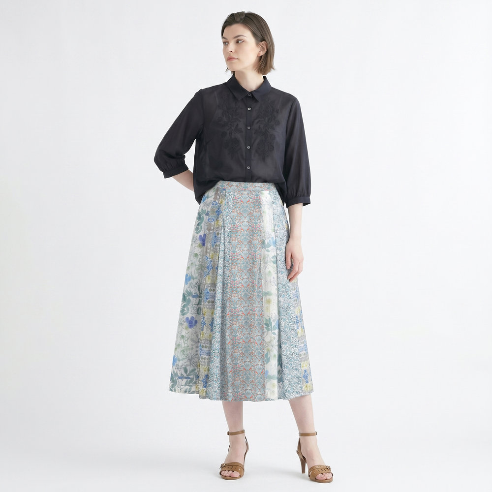Liberty Printパッチワーク２スカート