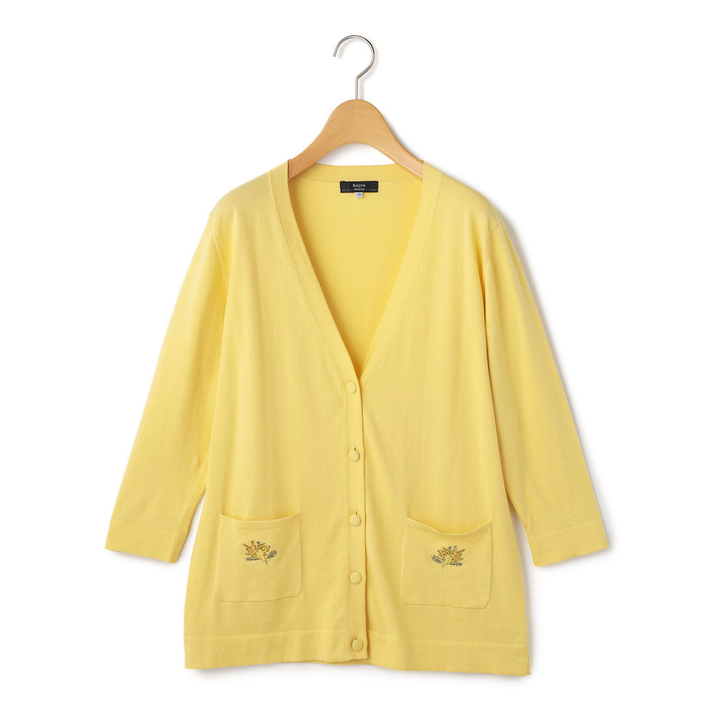 Ｍｉｍｏｓａ　Ｍｏｔｉｆニットカーディガン