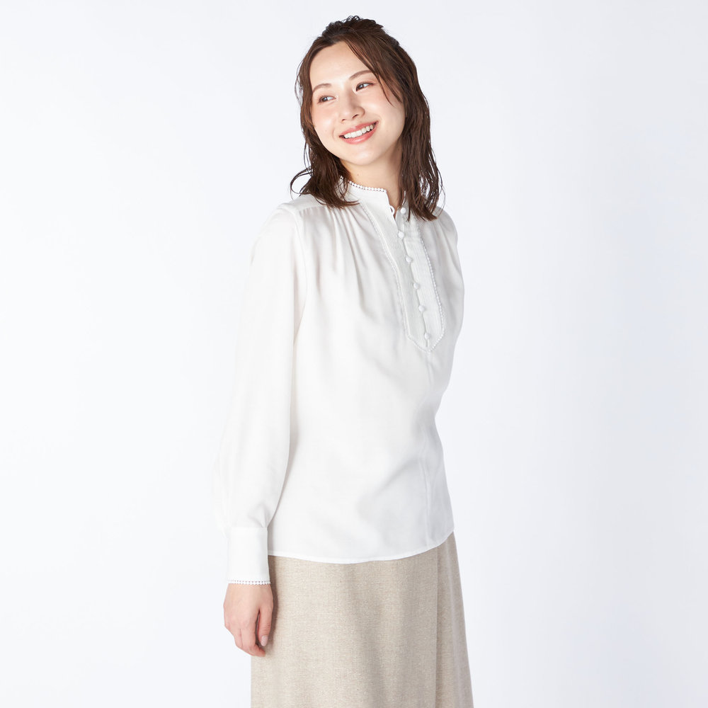 シャルマンダンガリーツイルブラウス